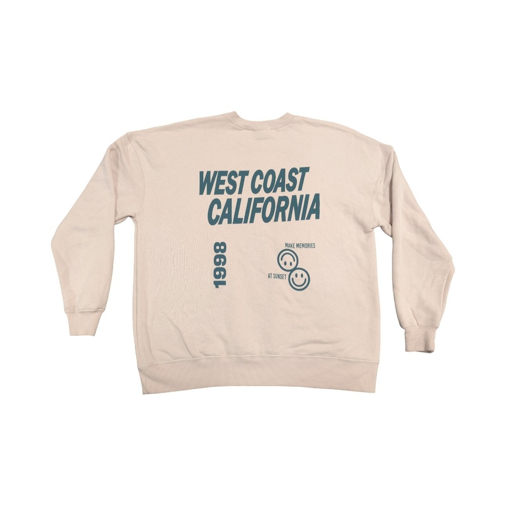 ⭐C7 Wild Fable Sweatshirt Womens West Coast Cali Fleece Crew Neck Size S, Pink - Picture 1 of 7
